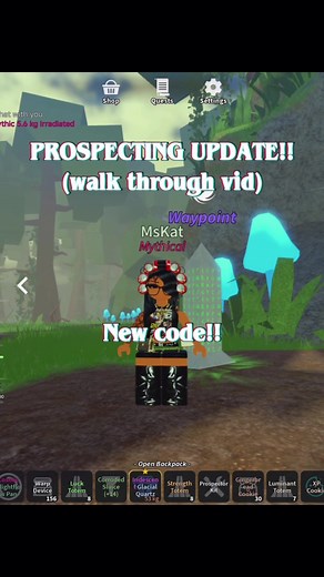 Prospecting new update is here ! Hope this walkthrough helps 🩵 #robloxfypシ #prospecting #robloxprospecting #prospectingupdate #prospectingequipment