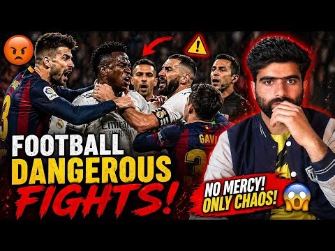 Football Dangerous Fights 😱 | No Mercy Moments!