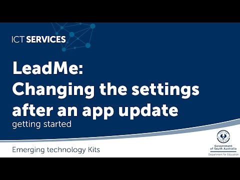 LeadMe: Changing the settings after an app update