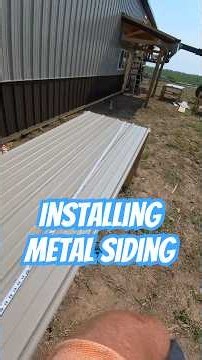 How Metal Siding Is Cut PERFECTLY Around Every Detail #construction #howto #polebarn #shorts
