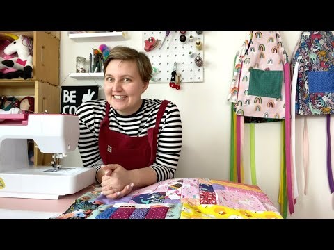 Easy Crazy Quilt Tutorial with Fabric Scraps