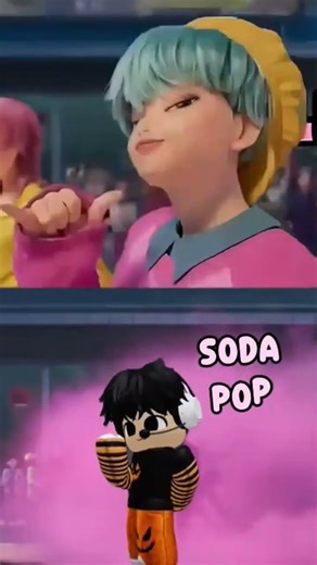 Soda Pop Saja Boys vs Roblox Baby Miguelito #roblox #Kpop #shorts