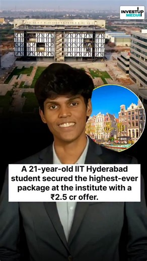 INVESTUPMEDIA on Instagram: "At just 21, Edward Nathan Varghese achieved what many dream of. A final-year Computer Science student at IIT Hyderabad, he secured a record-breaking ₹2.5 crore package, the highest ever at the institute. From cracking JEE Advanced with AIR 558 to scoring 99.96 percentile in CAT, Edward stayed consistent with his goals. A two-month internship at Netherlands-based Optiver turned into a pre-placement offer, changing his career path forever. With strong technical skills