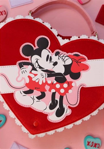 Celebrate Valentine's Day with Mickey & Minnie Crossbody Bag