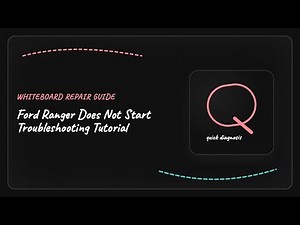 Ford Ranger Does Not Start Troubleshooting Tutorial