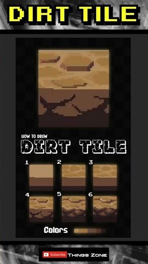 Pixel Art: How to Draw a Dirt Tile in Seconds #pixelart #aseprite #gamedev #animation #indiedev