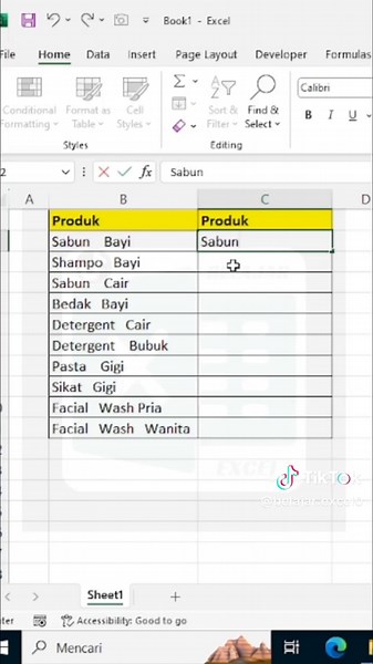 Menghilangkan banyak spasi, pakai cara ini aja!! #belajarexcel #trikexcel #rumusexcel #fyp