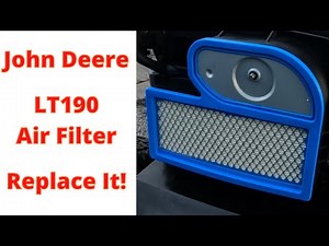 Air Filter change - John Deere LT190 with Kawasaki FH580V Engine