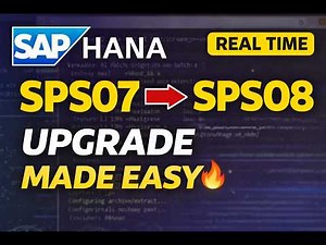 SAP HANA Upgrade Guide | SPS07 to SPS08 Step-by-Step (Real-Time Demo)