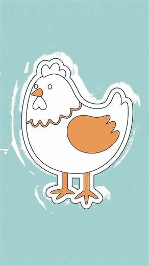 Easy Cartoon Chicken Drawing for Beginners with Chillify