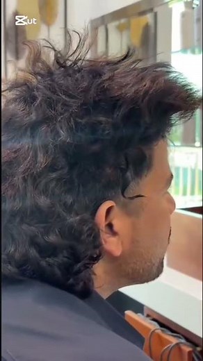 How to get damaged frizzy hair to curly hair perm #viralhair 👨‍🦱…??