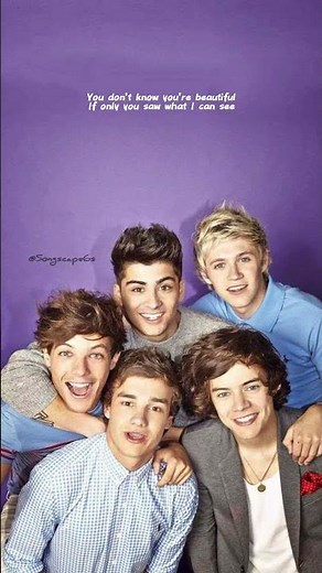 What Makes You Beautiful (lyrics) - One Direction #lyricsvideo #song #music