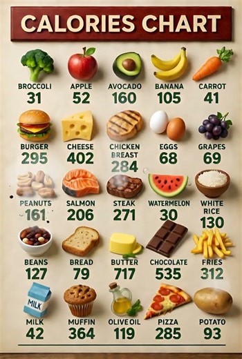 Low vs High Calorie Foods | 25 Common Foods Compared