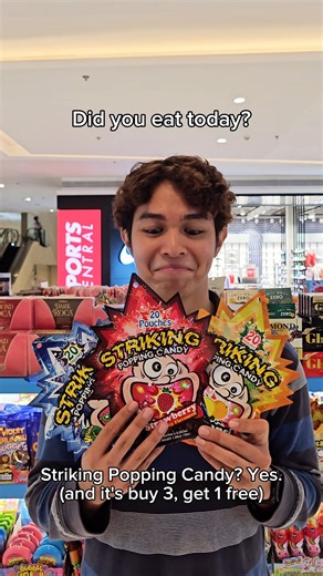 2.2K views · 19 reactions | With Striking Popping Candy, you’re all set for breakfast, lunch, and dinner (plus dessert too, of course)!  Find over a dozen Striking Popping Candy flavors in stores and online at www.candycorner.ph! | Candy Corner | Facebook
