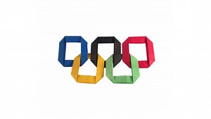 Make your own Origami Olympic Rings!