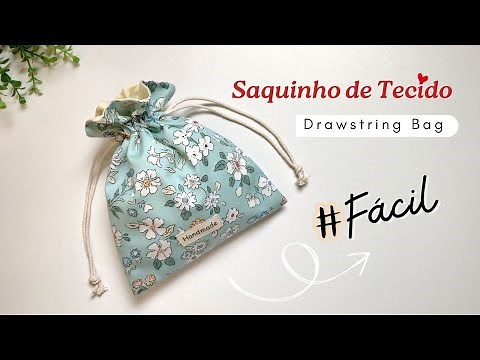 Fabric Bag in 5 Minutes!!! How to Make a Drawstring Bag | Sewing Tutorial