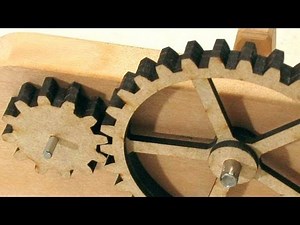 Cutting gears on the laser cutter