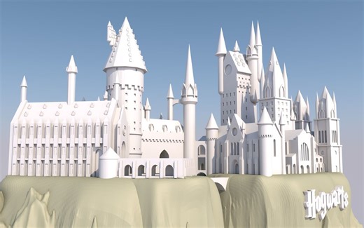 #哈利波特在B站#霍格沃兹-从建模到3D打印