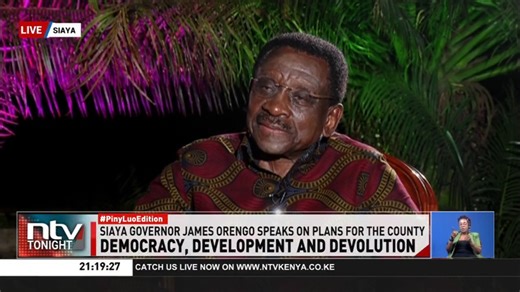 3.8K views · 68 reactions | Democracy, Development And Devolution: Governor James Orengo: Siaya is going to be in everybody's mind as a sports or tourist destination in Africa after the Piny Luo Festival. #PinyLuoEdition | NTV Kenya | Facebook