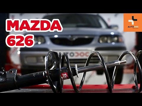 How to change front springs, shock absorbers on MAZDA 626 GF TUTORIAL | AUTODOC
