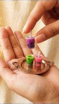 DIY Miniature Drink 🧋#shorts #diy #miniature #craft