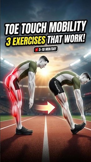 Can't Touch Your Toes? Try These 3 Toe Touch Mobility Exercises | Improve Flexibility Fast