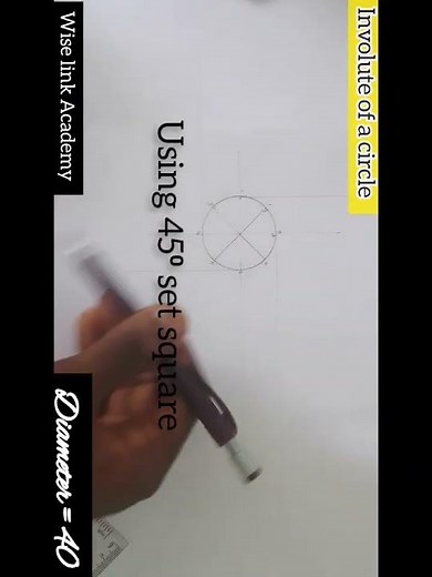 How to construct an involute of a circle