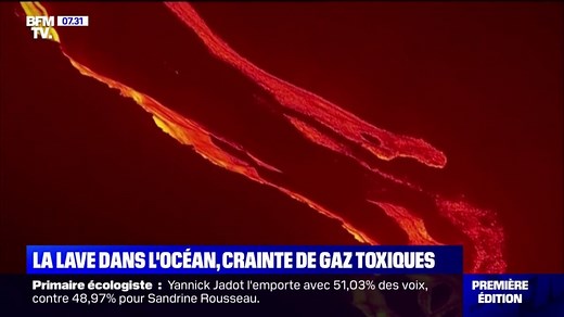 Aux Canaries, la lave du volcan Cumbre Vieja a atteint l'océan Atlantique