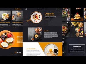 how to create breakfast restaurant website with html and CSS