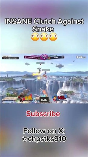 Insane Brawler Snake Combo Clutch 🫪 #shorts #smashbros #ssbu #smashultimate