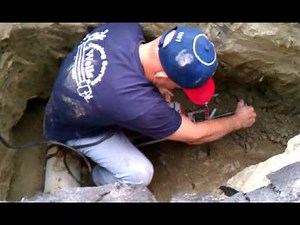 Hot tap 6" water main to 1" service