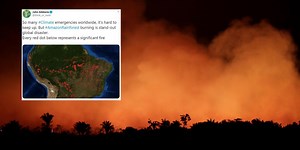 This aerial photo of the Amazon rainforest fires is eye-opening