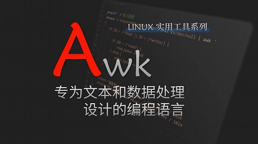 Linux实用工具 之 awk，专为文本和数据处理设计的编程语言