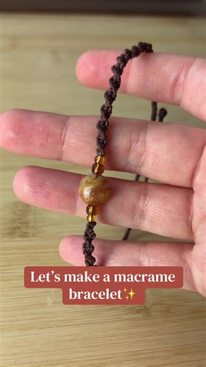 Let’s make another macrame bracelet✨ I made this following a YouTube tutorial by @oceanexpressions #macramejewelry #beadedjewelry #gemstonejewelry #bohostyle #crystalbeads
