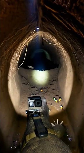 Monitor Lizard Burrow Cam 🦎 | Hidden Underground Reptile World