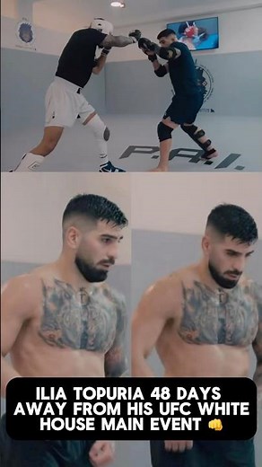 UFC Champ Ilia Topuria is Jacked in new training footage for his title fight vs Justin Gaethje 👀🏆