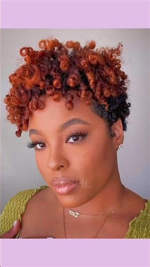 ❤ Short Natural Hairstyles #shorts | Cute Black Women Cuts 😍 #naturalhair #shorthairstyles #haircut