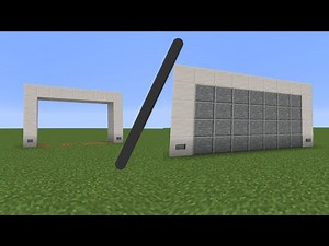 How To Make A Working Automatic Garage Door Minecraft 1.16.2