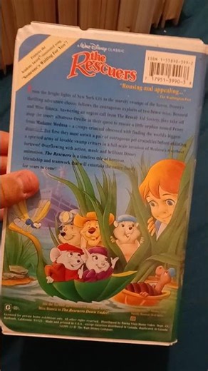 The Rescuers VHS overview