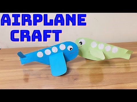 Cute Airplane Craft | Art and Craft | DIY | Paper Crafts | Kids room decor ideas