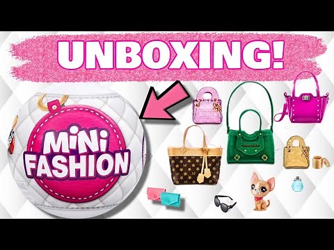 UNBOXING MINI BRANDS FASHION!! Zuru 5 Surprise Blind Bag Toy Opening!