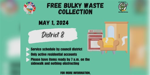 Bulky trash pick up heading to District 8