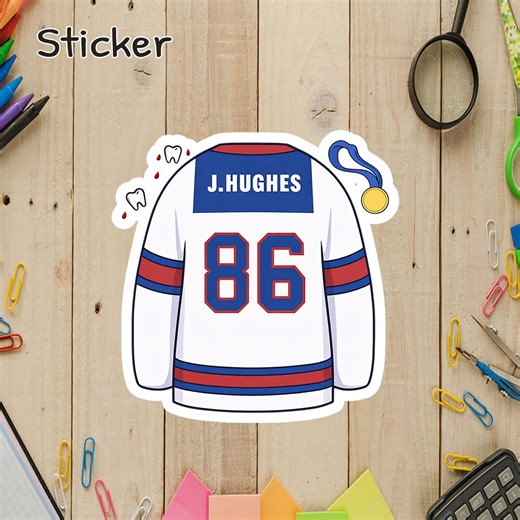 Golden Goal Usa Hockey Jack Hockey Hughes Sticker/Magnets, Usa Hockey 2026, Winter Games, Ice Hockey Lover