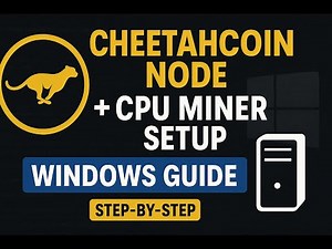 How to Run a Cheetahcoin Node & Mine to It on Windows (Step-By-Step)