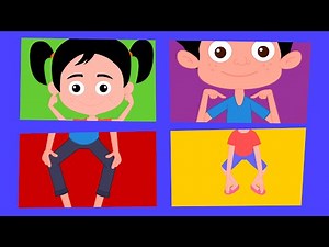 Head, Shoulders, Knees And Toes Nursery Rhyme | Exercise Song For Kids