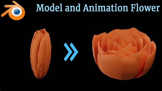 How to model and animate a blooming flower in Blender 2.9 - 178