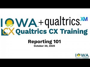 Qualtrics CX Reporting 101