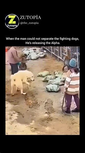 Zutopia on Instagram: "When the man could not separate the fighting dogs, He's releasing the Alpha. . #reels #reelsinstagram #animallovers #dogs #doglovers #alpha #alphadog #dogfight ."