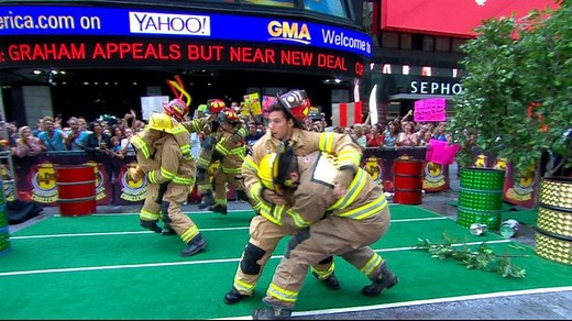 Firefighters Compete in ‘GMA’ 5-Alarm Obstacle Course