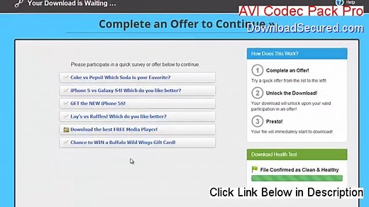 AVI Codec Pack Pro Free Download [Risk Free Download]
